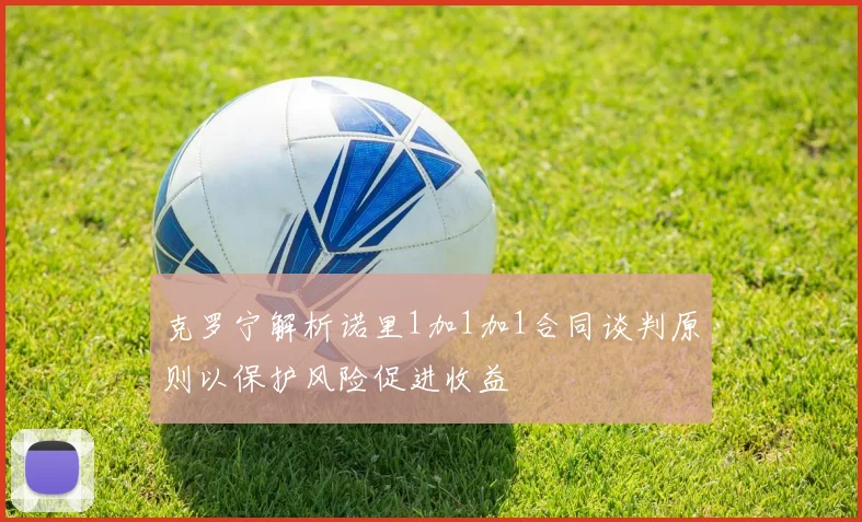 克罗宁解析诺里1加1加1合同谈判原则以保护风险促进收益